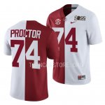 Men's Alabama Crimson Tide #74 Kadyn Proctor Split Crimson NCAA Class of 2023 White College Football Jersey 2403WIZJ7